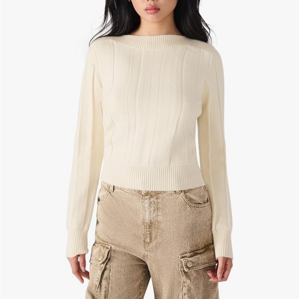 Steve Madden Women's Serra Ribbed Sweater